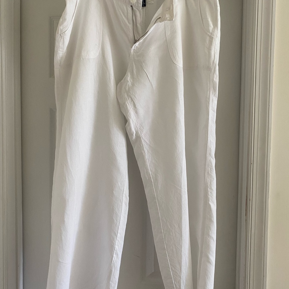 White Linen Pants